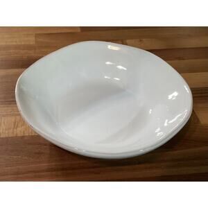 Vintage Mamma Ro 9” SERVING BOWL White Italian Ceramic Pottery